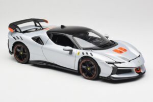 Ferrari SF90 XX Stradale Arctic White Bburago 1:18 18-16020W Kov – obrázok 6 z 8