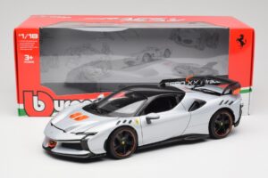 Ferrari SF90 XX Stradale Arctic White Bburago 1:18 18-16020W Kov – obrázok 8 z 8