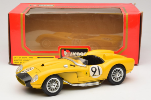 Ferrari 250 Testa Rossa #91 Žltý Limitovaná Edícia Bburago 1:18 3007-Y1 Kov – obrázok 8 z 8