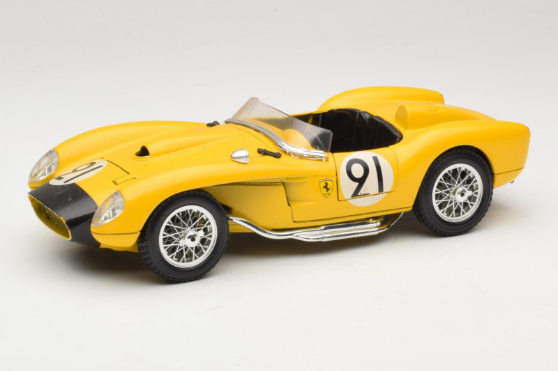 Ferrari 250 Testa Rossa #91 Žltý Limitovaná Edícia Bburago 1:18 3007-Y1 Kov