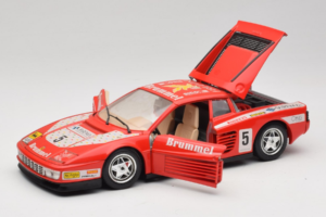 Ferrari Testarossa Brummel #5 Červený 1984 Bburago 1:18 3004-P1 Kov – obrázok 2 z 8