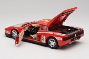 Ferrari Testarossa Brummel #5 Červený 1984 Bburago 1:18 3004-P1 Kov – obrázok 5 z 8