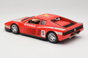 Ferrari Testarossa Brummel #5 Červený 1984 Bburago 1:18 3004-P1 Kov – obrázok 7 z 8