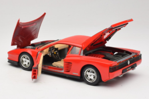 Ferrari Testarossa PPG Auto Refinish Červený Bburago 1:18 3039-P3 Kov – obrázok 5 z 8