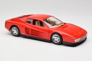 Ferrari Testarossa Červený Bburago 1:18 3019 Kov – obrázok 6 z 8