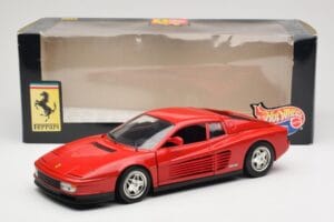 Ferrari Testarossa Červený Hot Wheels 1:18 23918 Kov – obrázok 8 z 8