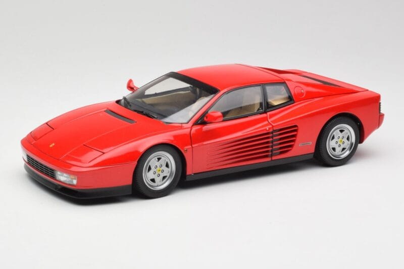 Ferrari Testarossa Červený Kyosho 1:18 08422R Kov