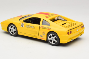 Ferrari F355 Berlinetta Racing Žltý Solido 1:18 9009-Y1 Kov – obrázok 7 z 8