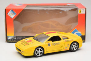 Ferrari F355 Berlinetta Racing Žltý Solido 1:18 9009-Y1 Kov – obrázok 8 z 8