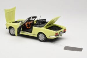 Fiat 124 Spider BS1 Žltý Sun Star 1:18 4921 Kov – obrázok 5 z 8