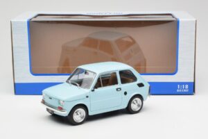 Fiat 126 Svetlomodrý MCG 1:18 MCG18415 Kov – obrázok 6 z 6