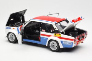 Fiat 131 Abarth Fiat France #9 J-C. Andruet / C. Delferrier Winner Rally Sanremo 1977 Kyosho 1:18 08375A Kov – obrázok 5 z 8