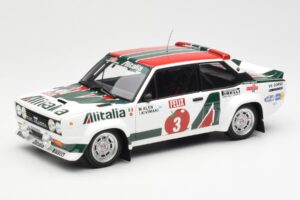 Fiat 131 Abarth #3 M. Alen / I. Kivimaki Winner Rally 1000 Lakes 1980 Kyosho 1:18 08376H Kov