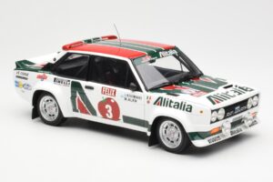 Fiat 131 Abarth #3 M. Alen / I. Kivimaki Winner Rally 1000 Lakes 1980 Kyosho 1:18 08376H Kov – obrázok 6 z 8