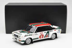 Fiat 131 Abarth #3 M. Alen / I. Kivimaki Winner Rally 1000 Lakes 1980 Kyosho 1:18 08376H Kov – obrázok 8 z 8