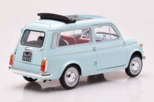 Fiat 500 Giardiniera Acquamarina Modrý Norev 1:18 187742 Kov – obrázok 3 z 7