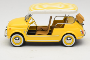 Fiat 500 Jolly Žltý Norev 1:18 187790 Kov – obrázok 3 z 6