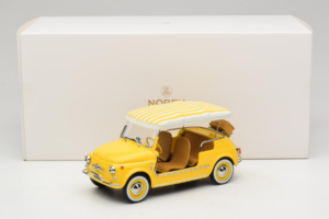Fiat 500 Jolly Žltý Norev 1:18 187790 Kov – obrázok 6 z 6