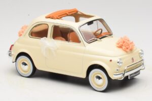 Fiat 500 L Slonovinová Wedding Gift Norev 1:18 187780 Kov – obrázok 4 z 6