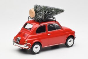 Fiat 500 L Červený Christmas Norev 1:18 187779 Kov – obrázok 2 z 6