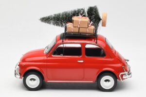 Fiat 500 L Červený Christmas Norev 1:18 187779 Kov – obrázok 3 z 6