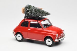Fiat 500 L Červený Christmas Norev 1:18 187779 Kov – obrázok 4 z 6