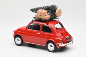 Fiat 500 L Červený Christmas Norev 1:18 187779 Kov – obrázok 5 z 6