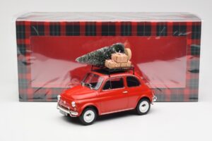 Fiat 500 L Červený Christmas Norev 1:18 187779 Kov – obrázok 6 z 6