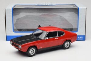 Ford Capri Mk1 RS 2600 Červený s Čiernou Kapotou MCG 1:18 MCG18538 Kov – obrázok 6 z 6