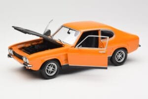 Ford Capri Mk1 RS 2600 Signal Orange Čierny Minichamps 1:18 150089077 Kov – obrázok 2 z 8