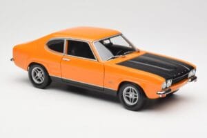 Ford Capri Mk1 RS 2600 Signal Orange Čierny Minichamps 1:18 150089077 Kov – obrázok 6 z 8
