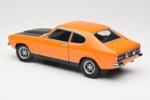 Ford Capri Mk1 RS 2600 Signal Orange Čierny Minichamps 1:18 150089077 Kov – obrázok 7 z 8