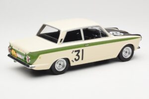 Ford Cortina Lotus #31 J. Ickx / G. Staepelaere Marathon de la Route 1966 MCG 1:18 MCG18436R Kov – obrázok 2 z 6