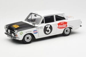Ford Cortina Mk1 #3 P. Hughes / B. Young African Safari Rally 1964 AUTOart 1:18 86428 Kov