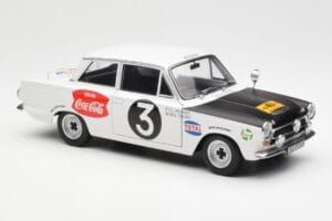Ford Cortina Mk1 #3 P. Hughes / B. Young African Safari Rally 1964 AUTOart 1:18 86428 Kov – obrázok 6 z 8