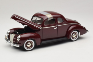 Ford Deluxe Coupe Tmavočervený ERTL 1:18 7936 Kov – obrázok 2 z 7