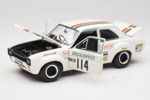 Ford Escort RS1600 #114 J. Fitzpatrick Team Broadspeed Castrol Race of Champions 1971 Minichamps 1:18 100718114 Kov – obrázok 2 z 8