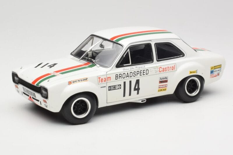 Ford Escort RS1600 #114 J. Fitzpatrick Team Broadspeed Castrol Race of Champions 1971 Minichamps 1:18 100718114 Kov