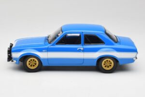 Ford Escort Mk1 RS 1600 Modrý Biely Pruhy Minichamps 1:18 100688102 Kov – obrázok 4 z 8
