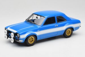 Ford Escort Mk1 RS 1600 Modrý Biely Pruhy Minichamps 1:18 100688102 Kov