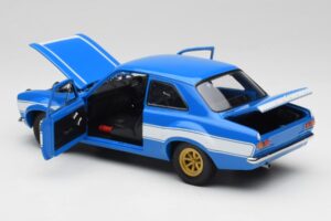 Ford Escort Mk1 RS 1600 Modrý Biely Pruhy Minichamps 1:18 100688102 Kov – obrázok 5 z 8