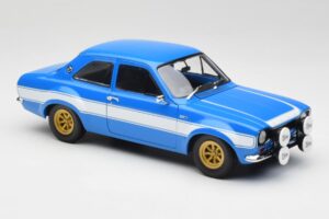 Ford Escort Mk1 RS 1600 Modrý Biely Pruhy Minichamps 1:18 100688102 Kov – obrázok 6 z 8