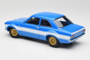Ford Escort Mk1 RS 1600 Modrý Biely Pruhy Minichamps 1:18 100688102 Kov – obrázok 7 z 8