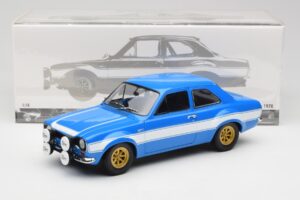 Ford Escort Mk1 RS 1600 Modrý Biely Pruhy Minichamps 1:18 100688102 Kov – obrázok 8 z 8