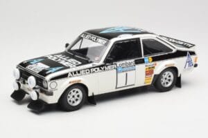 Ford Escort Mk2 RS 1800 #1 T. Mäkinen / H. Liddon Allied Polymer Group Winners Lombard RAC Rally 1975 Minichamps 1:18 1557587