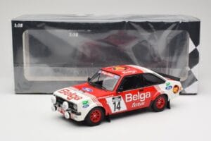 Ford Escort Mk2 RS 1800 #14 Droogmans / Joosten Belga 3rd Place Lotto Haspengouw Rally 1983 Minichamps 1:18 155838714 Kov – obrázok 6 z 6