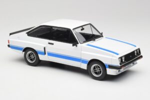 Ford Escort Mk2 RS 2000 X-Pack Diamond Biely & Modrý Stripe MCG 1:18 MCG18350 Kov – obrázok 4 z 6