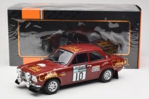 Ford Escort RS 1600 Mk1 #10 H. Mikkola / J. Davenport RAC Rally 1974 IXO 1:18 18RMC047C Kov – obrázok 6 z 6