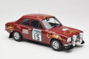 Ford Escort RS 1600 Mk1 #15 M. Alen / I. Kivimäki RAC Rally 1974 IXO 1:18 18RMC047B Kov – obrázok 4 z 6