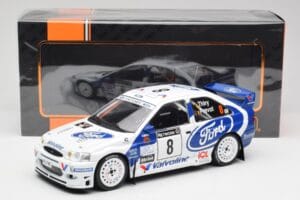 Ford Escort WRC #8 B. Thiry / S. Prevot RAC Rally 1998 IXO 1:18 18RMC170B Kov – obrázok 6 z 6